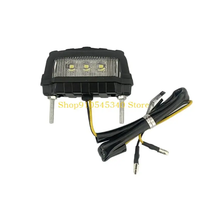 

U2JA High Brightness Motorcycle Rear Light Safety With 3 LEDs Weatherproof Design Effortless Assembly Low Power Consumption