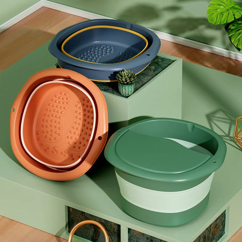 

1Pc Portable Foot Massage Bucket Foldable Design For Metabolism Improvement And Relaxing Experience