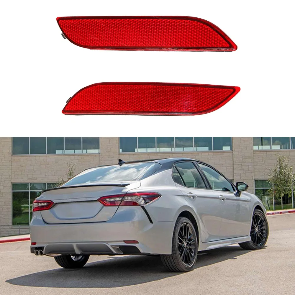 

For Toyota Camry 2018 2019 2020 2021 Car Rear Bumper Tail Brake Reflector Warning Strip 81920-06060 81910-06070 81920-33020