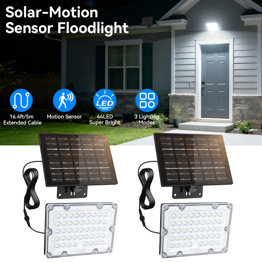 

Солнечные прожекторы с датчиком движения, водонепроницаемые IP66, для улицы и дома, для вилл, улиц, дворов, настенные светильники с регулируемым углом наклона