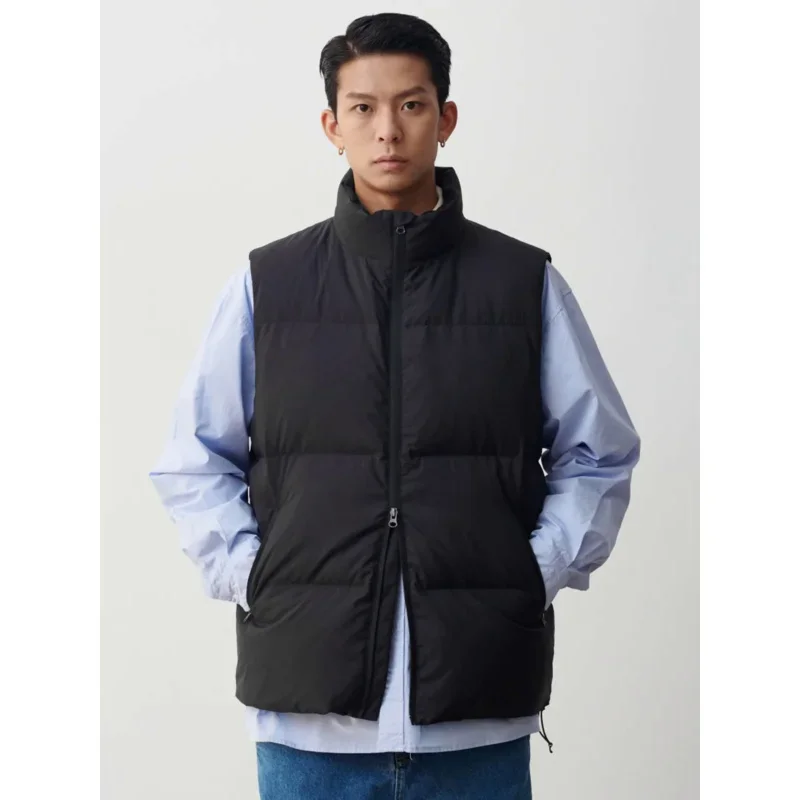 

Japanese outdoor three-proof 90 white duck down jacket vest vest graphene