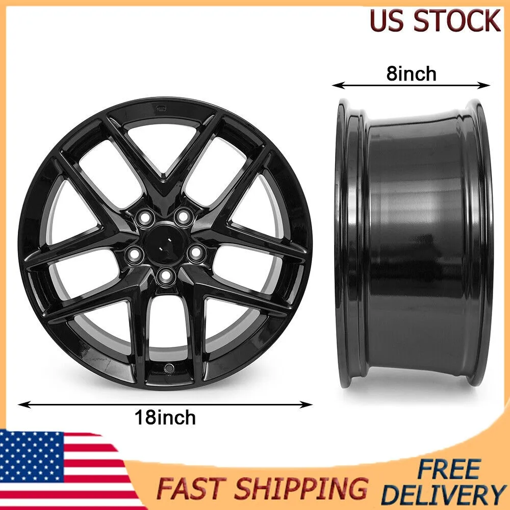 18 x 8 inch Replacement Wheel Gloss Black Rim for Honda Civic 2016-2024 Wheel US