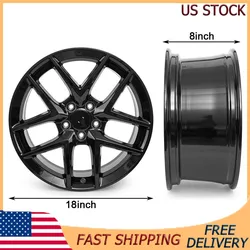 18 x 8 inch Replacement Wheel Gloss Black Rim for Honda Civic 2016-2024 Wheel US