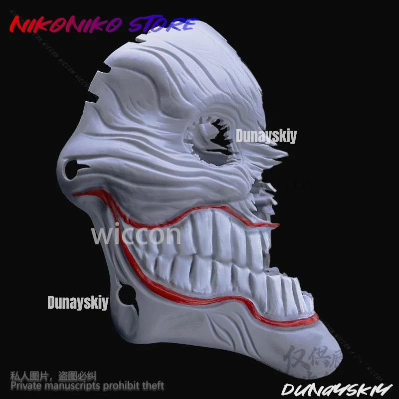 アニメだんだだん白鳥愛菜コスプレ衣装ホラーマスク小道具 3D 硬質プラスチック女性ハロウィンクリスマスカスタマイズ