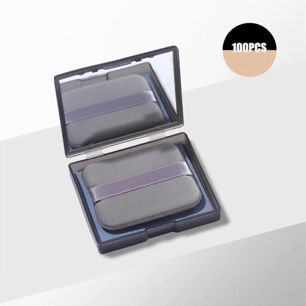 Verfrissend olie-absorberend gezichtspapier met poederdons en spiegel Zacht gezichtsverzorgingshulpmiddel Huidvriendelijk oliecontrole gezichtspapier