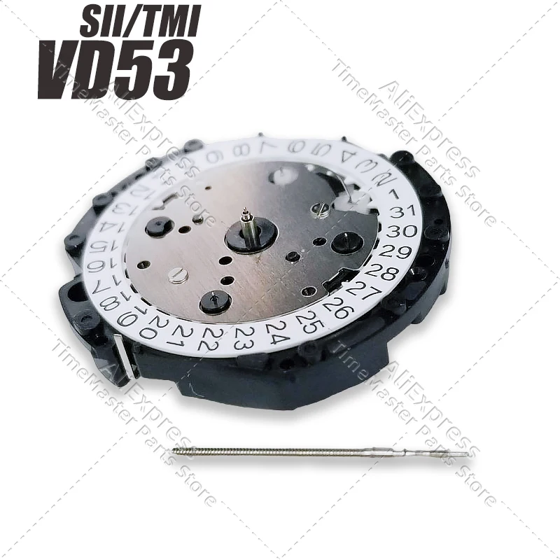 Movimiento de cuarzo Compatible SII TMI VD53 cronógrafo de 6 manecillas fecha a las 3 segundos pequeños 3/6/9 posiciones Accesorios de reparación de relojes