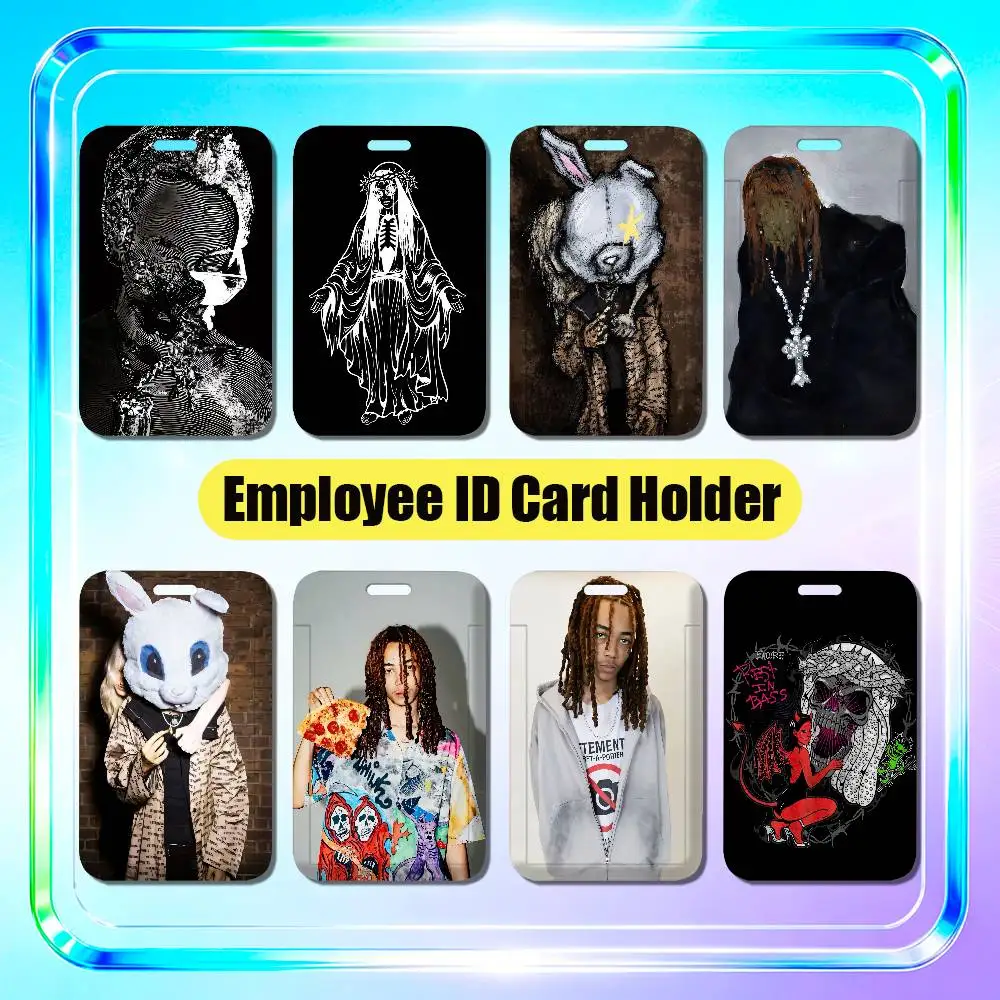 For Che Rest In Bass Sayso Says Empty Clip Fully Loaded Employee ID Card Holder Office Student Work Bank Credit Badge Case