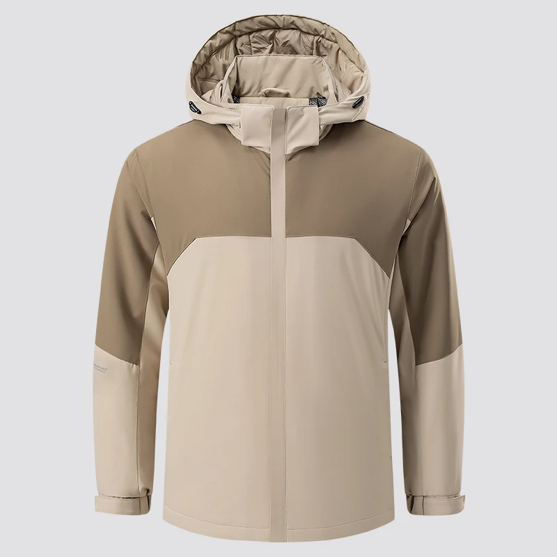 2024 Winter Hit! Color-Blocked Cotton-Blend Jacket Graphene Tech for Extreme Warmth & Windproof Stylish Casual Elastic Outerwear