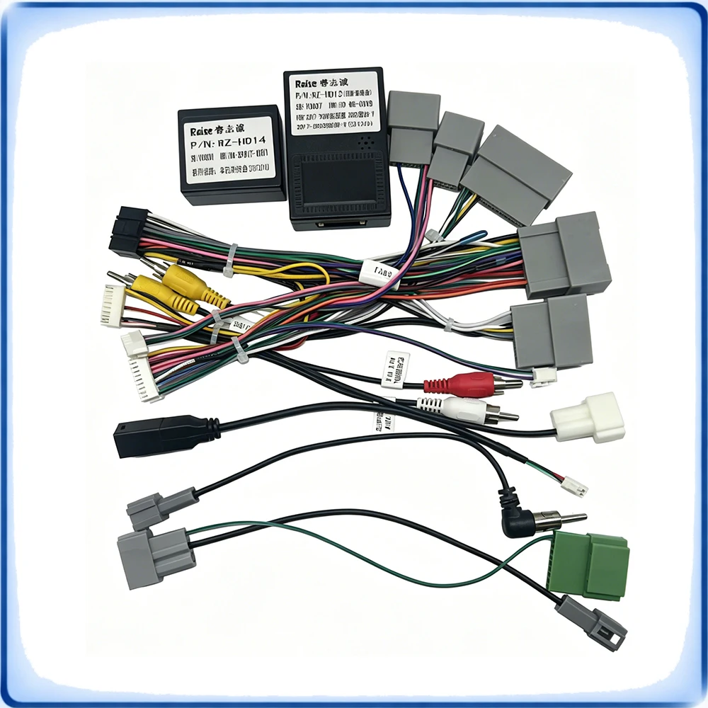 For Honda Avancier UR-V 2017-2020 High Trim Car Accessories Wiring Harness with CANBUS Decoder Amplifier Box