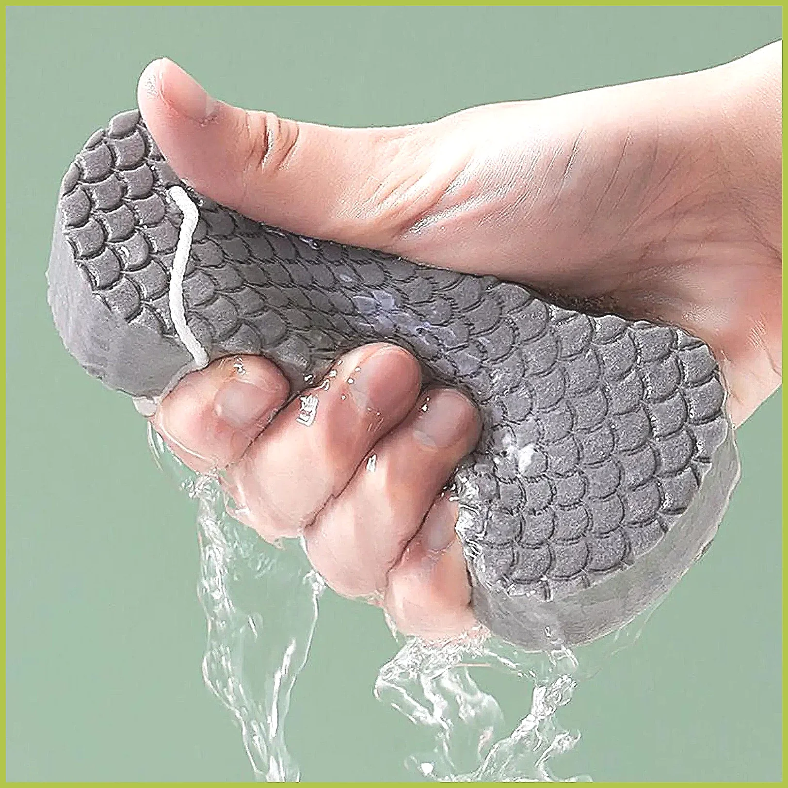 Exfoliating Bath Sponge & Body Scrubber | Soft Shower Washcloth for Skin Care, Reusable Bath Scrubbing Tool for Relaxing Show