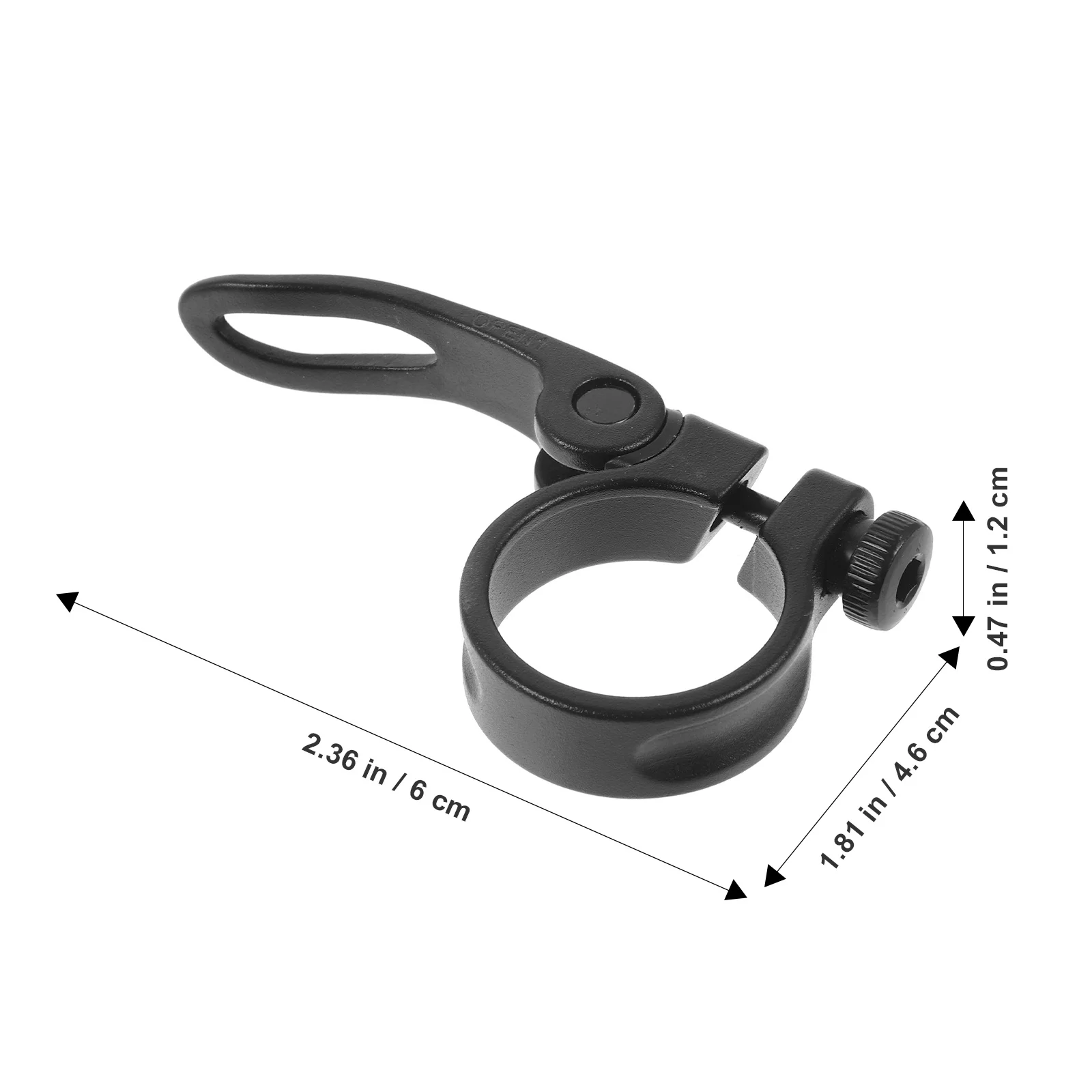 

Durable Aluminum Alloy Bike Seatpost Clamp Quick Release Easy Install Adjust Compatible with Folding Bikes Road Bike Spare Parts