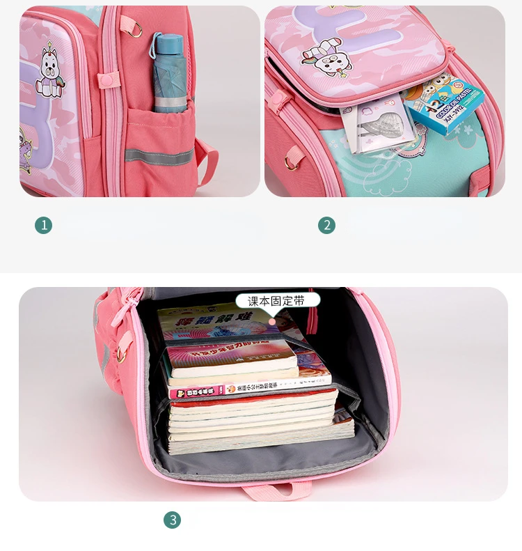 Student Backpack 2023 New Fashion Cartoon Number Three Cute Hard Shell Space Bags Large Capacity Backpacks for Boys and Girls