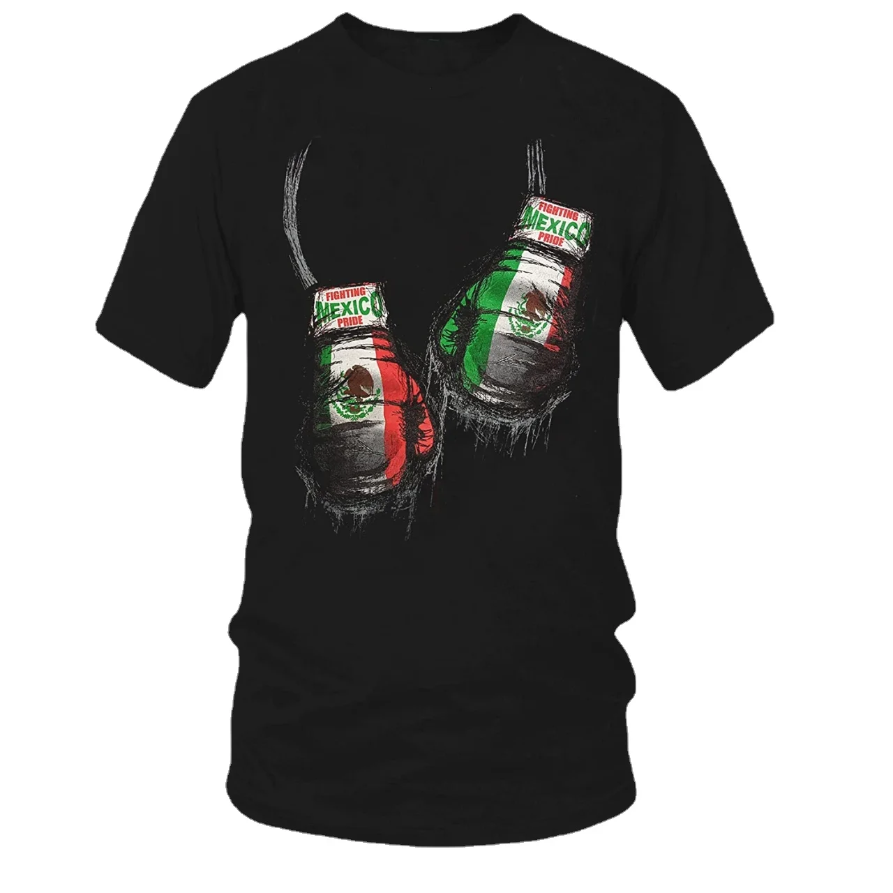 

Boxing Glove Mexican Pride ，Mexico Boxer T-Shirt， Summer Cotton Short Sleeve O-Neck Men's Casual T Shirt New S-3XL