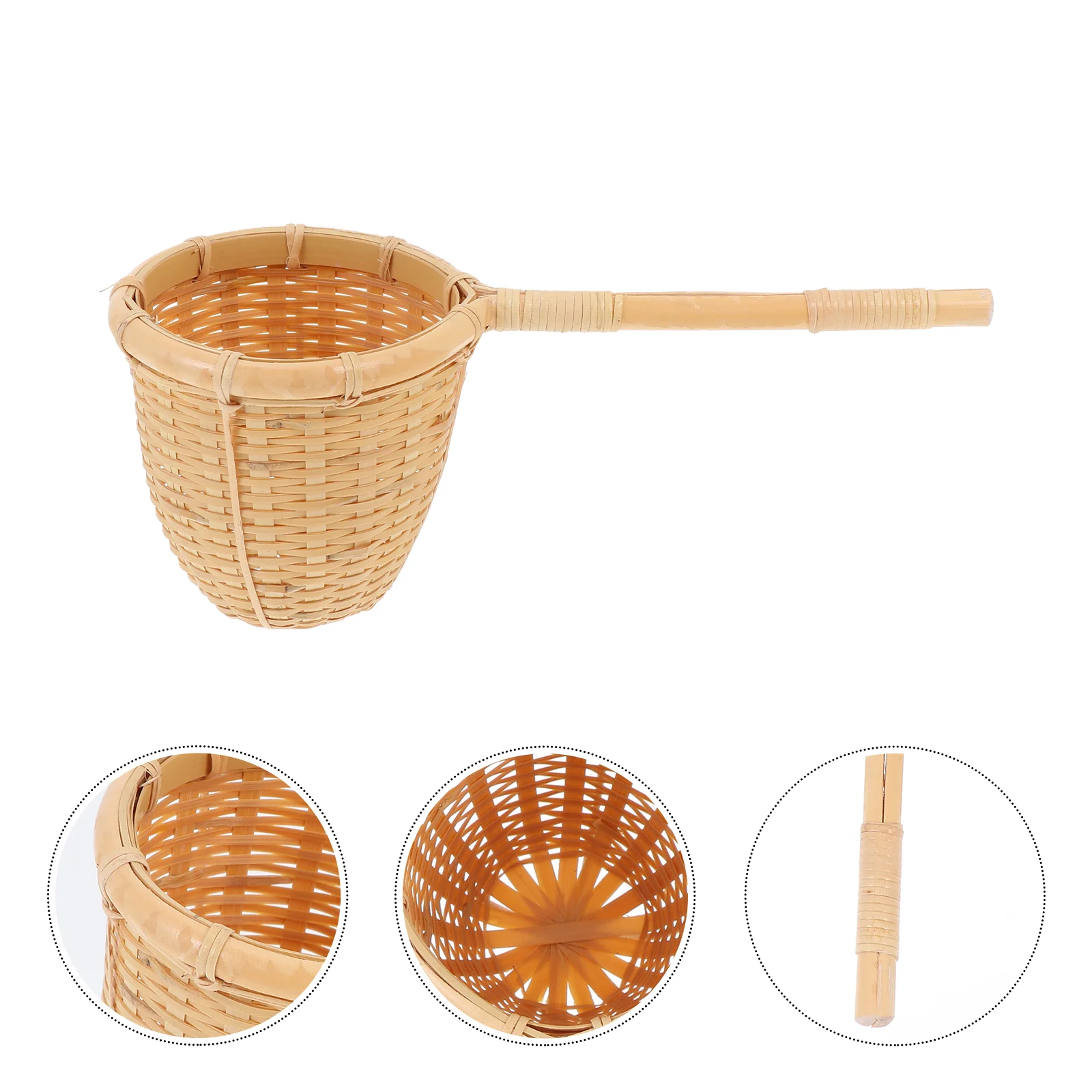 Tea Strainer Chinese Infuser Bamboo Colander Strengthener Milk Kung Filter Sifter Balm