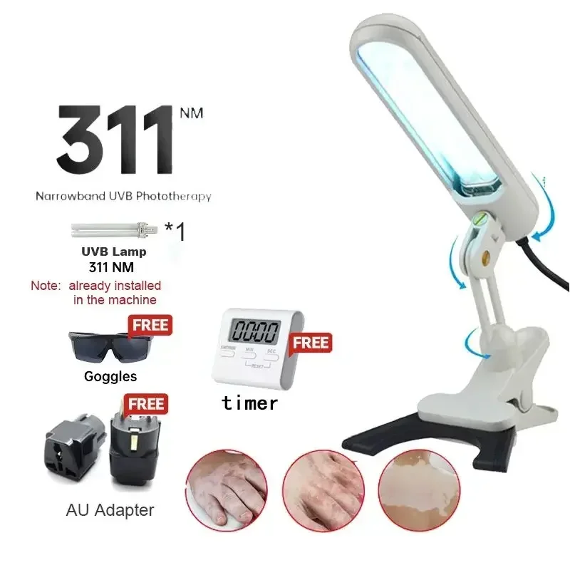 Advanced 311NM UVB Phototherapy Lamp for Vitiligo, Psoriasis, and Eczema