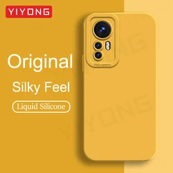 Mi12 Mi12X Case YIYONG Silky Soft Liquid Silicone Cover For Xiaomi Mi 12 X 12X 12T 11 13 13T Pro Mi12T Mi13 Mi11 Lite 5G Cases