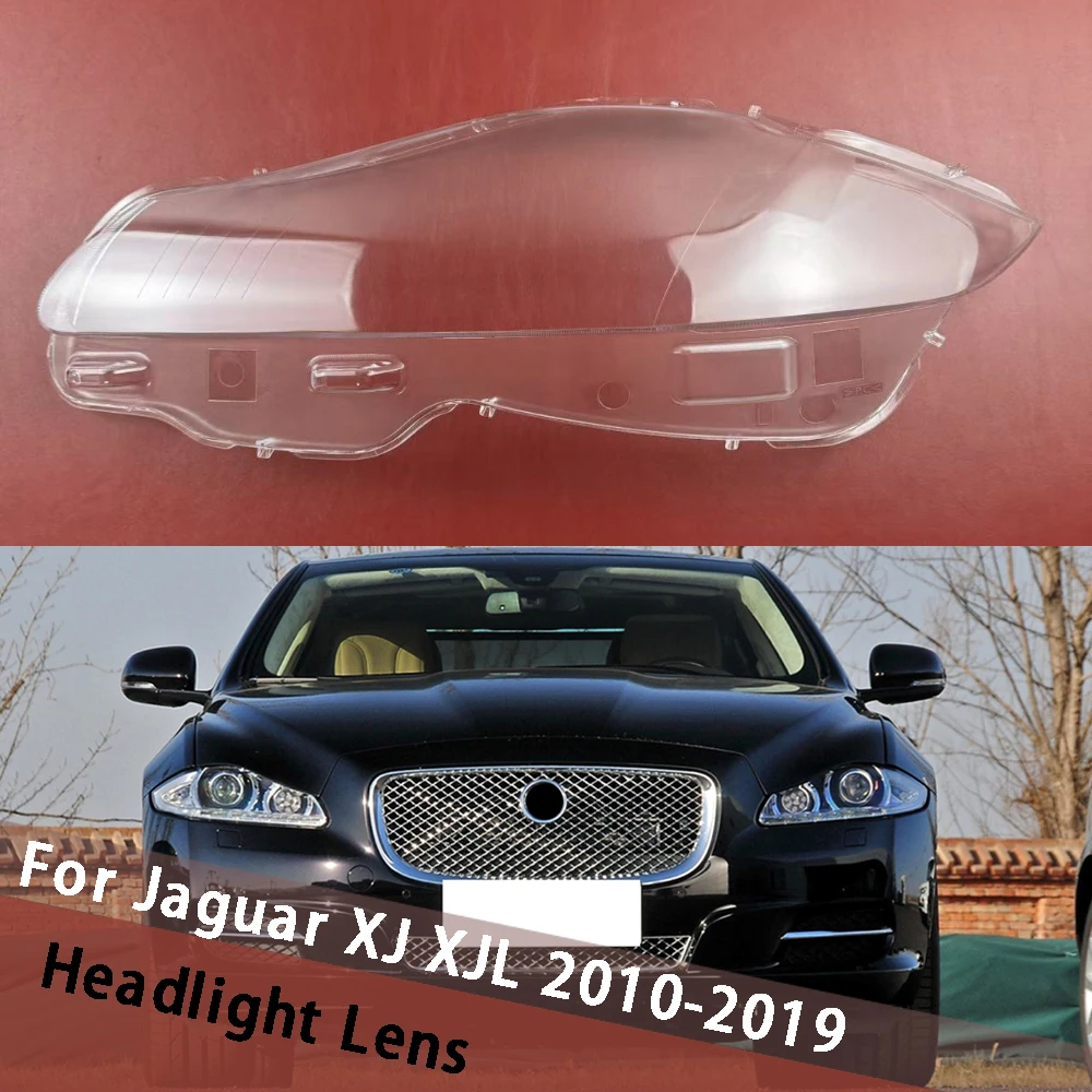 

For Jaguar XJ XJL 2010~2019 Car Front Transparent Headlamp Cover Plexiglass Replace Original Lampshade Lampcover Housing Lamp