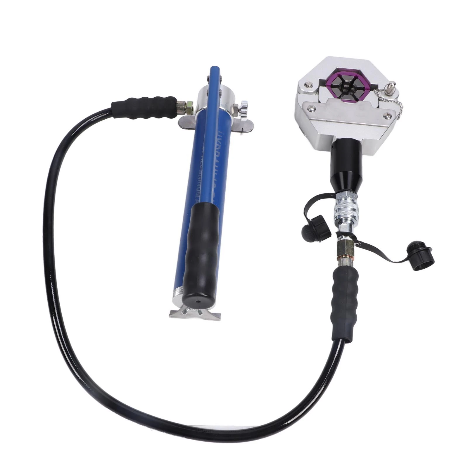 Manual Hydraulic Hose Crimper with Pump Air Conditioner Repair Maintenance Tool for Metal Hose Crimping
