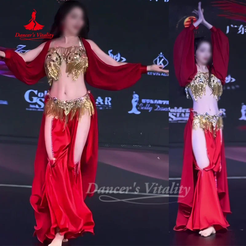 

Костюм для восточных танцев на заказ: Элитные сексуальные сценические наряды для соревнований, подчеркивающие темперамент и жизненную энергию танца