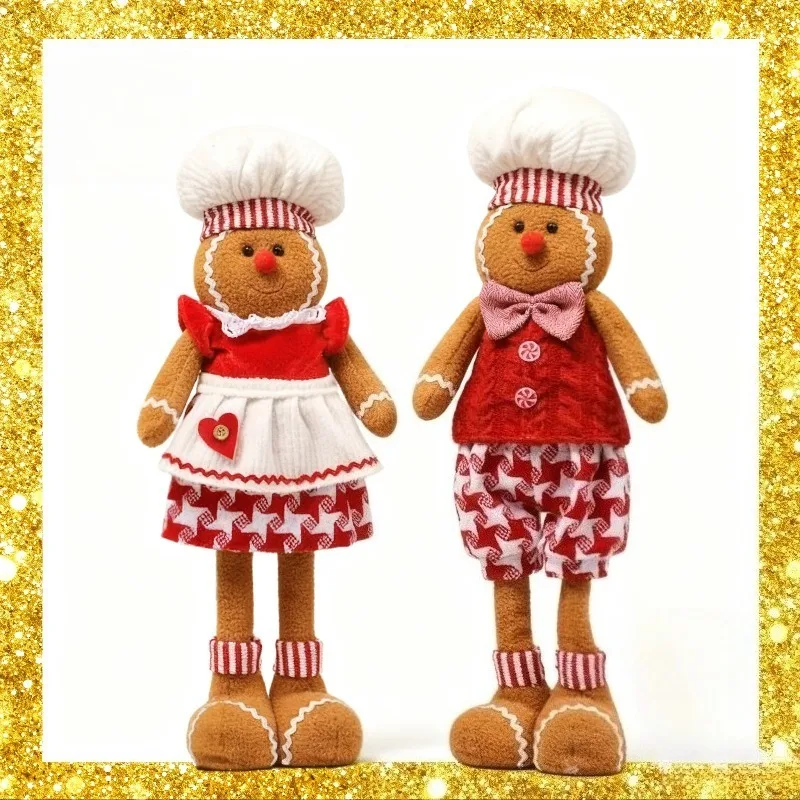 

Семейные рождественские подарки 2025 года, рождественские украшения, мультяшные телескопические куклы, милые куклы, домашний декор