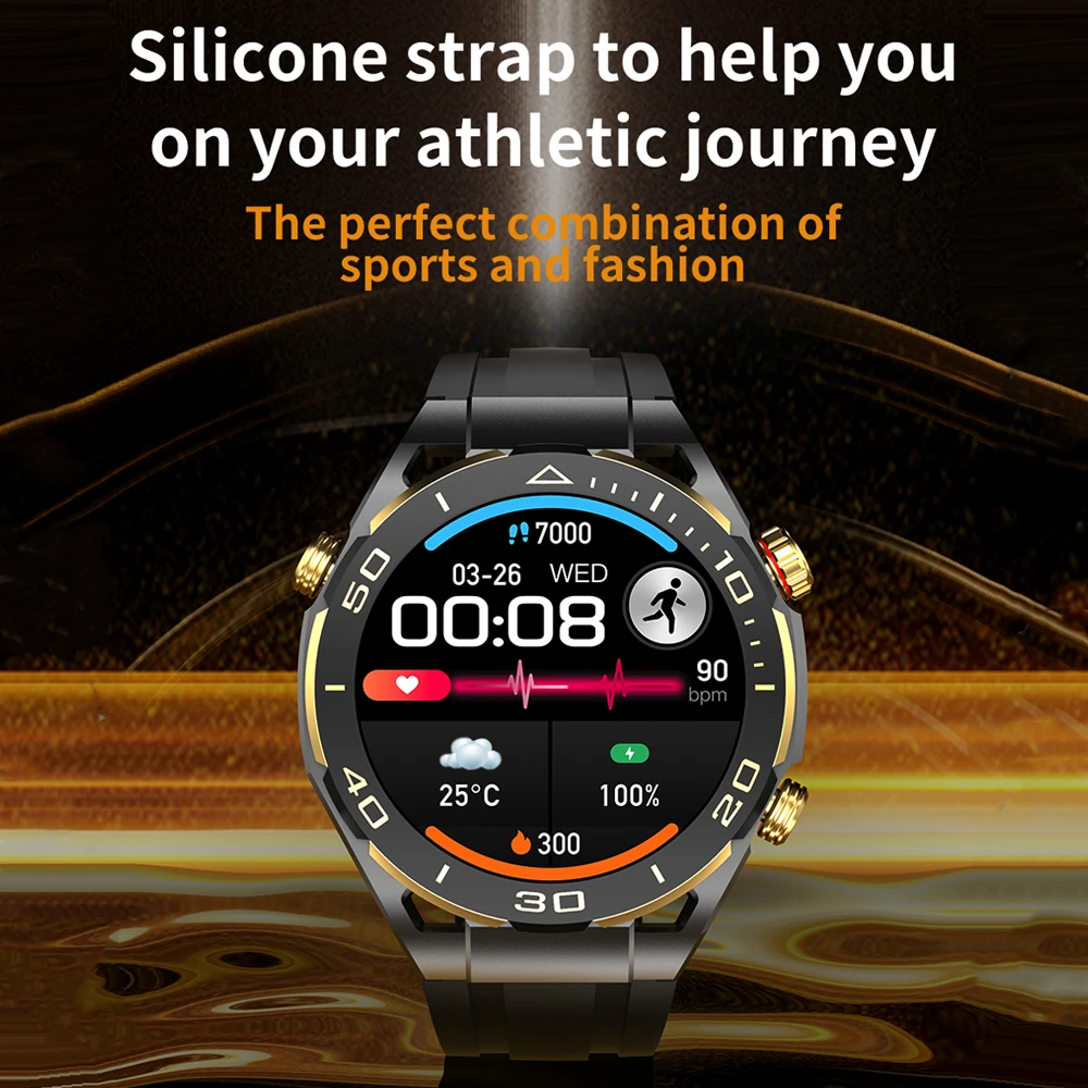 New Blue Tooth Call Smart Watches Men Women Sports Fitness Monitoring Smartwatch Waterproof Health Weather Voice Assistant Music