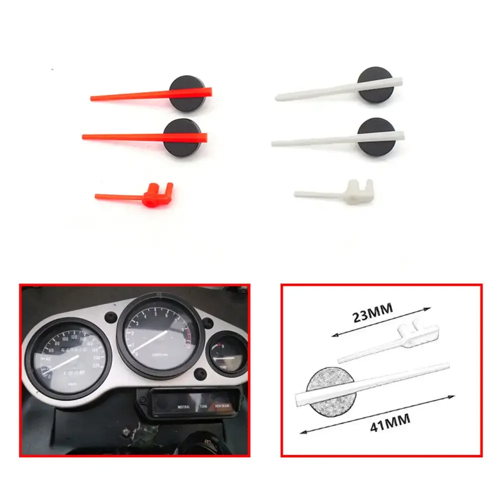 3Pcs Motorcycle Speedometer Pointer Needle Pins White/Red For Honda CB400 SF VTEC CB-1 Kawasaki ZRX400 Yamaha XJR400 Parts