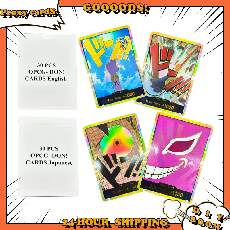 

ОДИН ЧАСТЬ Золотая ФОЛЬНА НЕНА!! Прокси-карты, 30 шт., карты OPCG «сделай сам», английские/японские, лучший PRB 01 Don! Коллекционные карты аниме в подарок