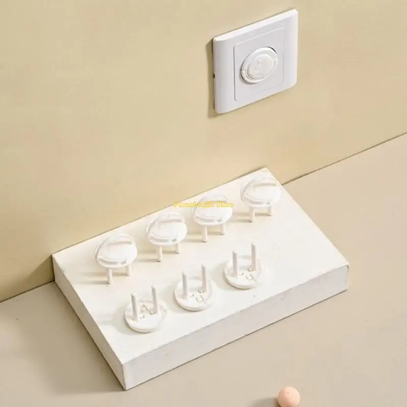 حزمة WXTD مكونة من 10 قطع من واقيات المقبس الكهربائي لحماية الطفل من التصميم مع مقبض سحب غير مرئي لسلامة الأطفال