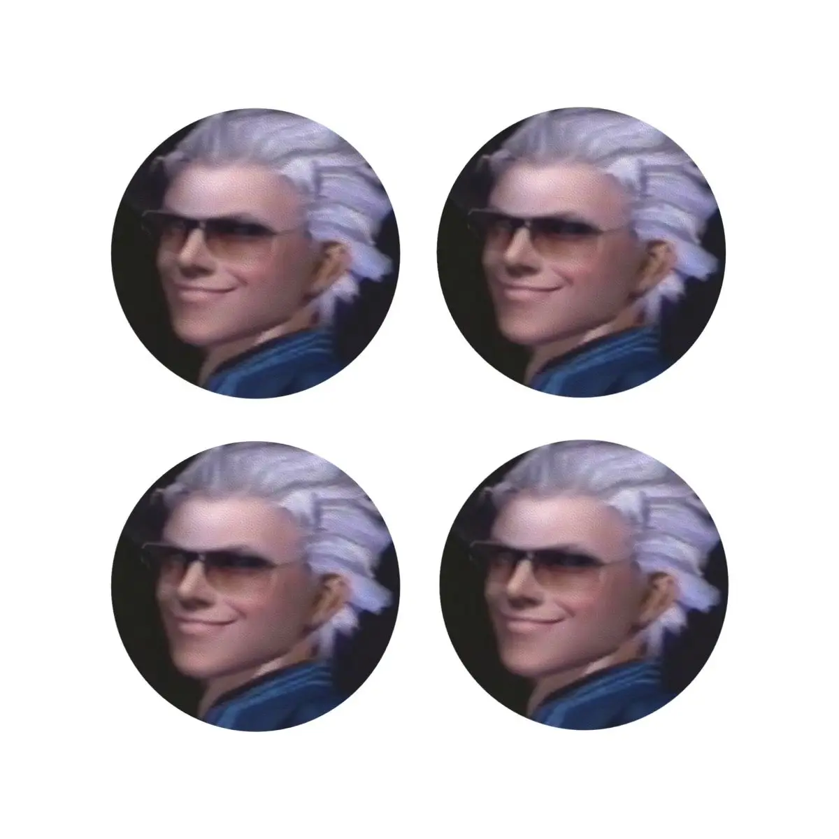 

Подставки серии Vergil From The Devil May Cry, кухонные салфетки, изоляционные коврики для чашек, кофе, декор, домашняя посуда, подушечки, набор из 4 шт.