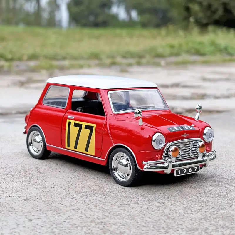

1:32 Mo Mini Cooper S Alloy Classic Sports Car Model Diecast Metal Track Racing Car Vehicles Model Sound Light Kids Toy Gift