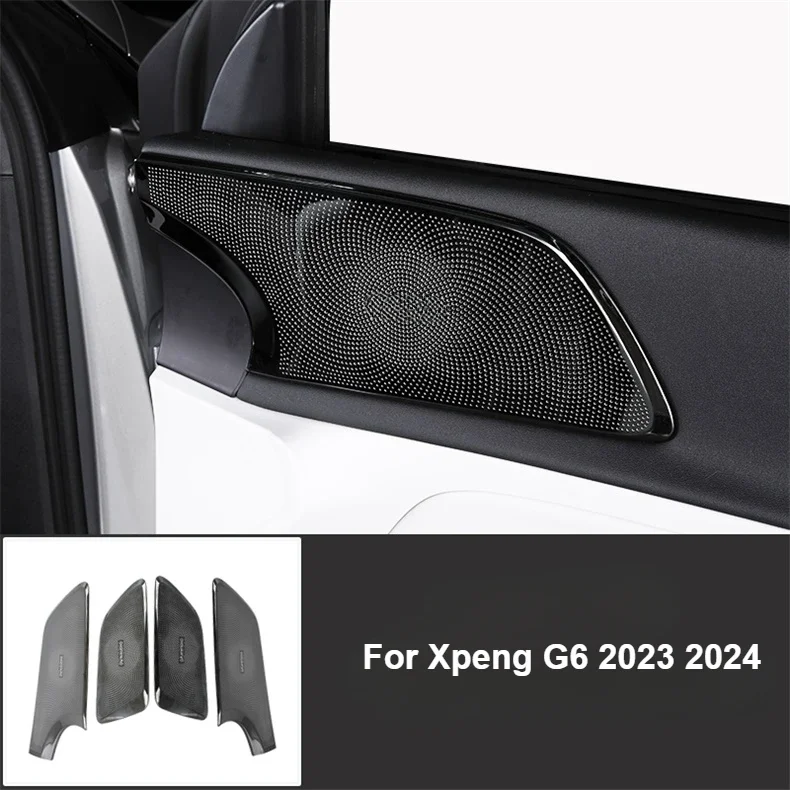 

Для Xpeng G6 2023 2024, крышка динамика двери автомобиля, защита от царапин, дверь, аудио, декоративная крышка, наклейка, автомобильные аксессуары