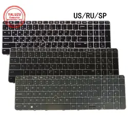 US/RU/SP English/Russian/Spanish NEW Laptop Keyboard For HP Elitebook 850 G3 850 G4 755 G3 755 G4 ZBOOK 15U G3 ZBOOK 15U G4