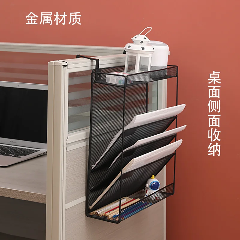 

Desk File Rack Hanging Data Rack Desktop Folder Storage Box Magazine Storage Rack Office Shelf