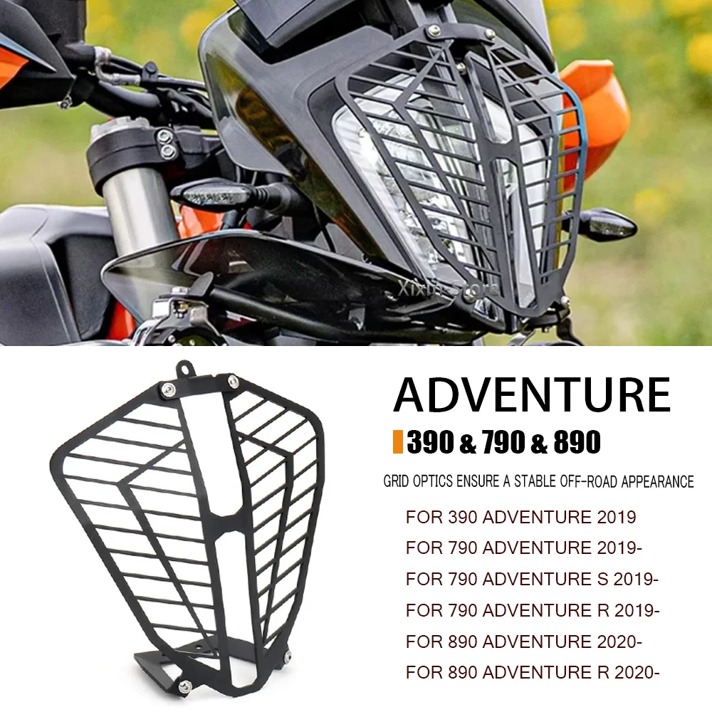 

For 390 790 890 Adventure ADV R S 2019 2020 2021 2022 Motorcycle Accessories Headlight Guard Head Light Lamp Protector Cover