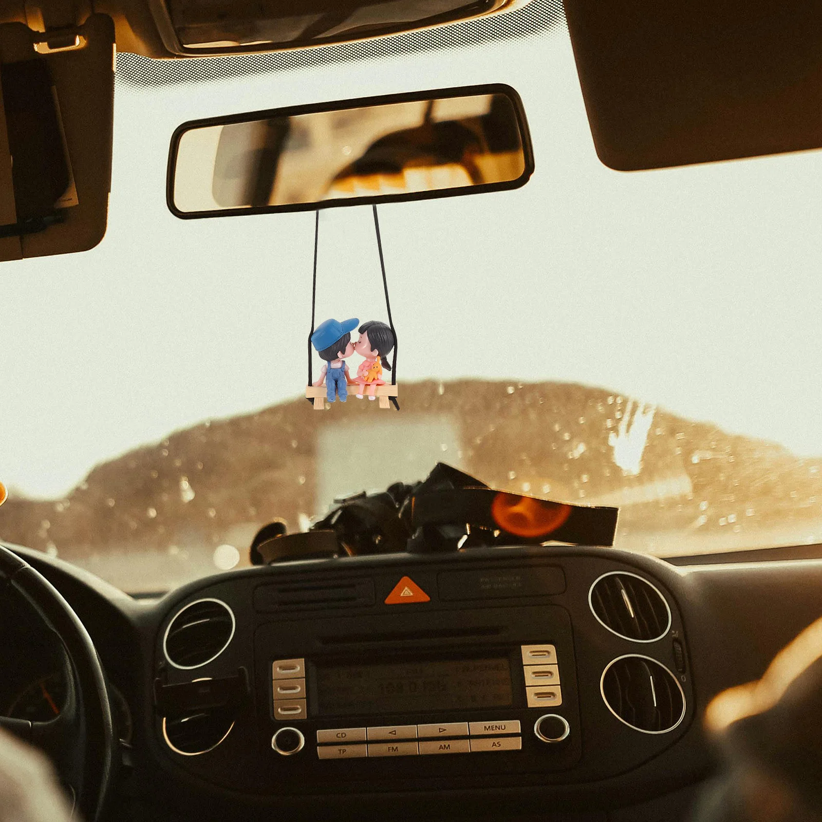 

Alipis Car Interior Swinging Decoration Rearview Mirror Ornament Personalized Vehicle Accessory Chic Design Add Charm