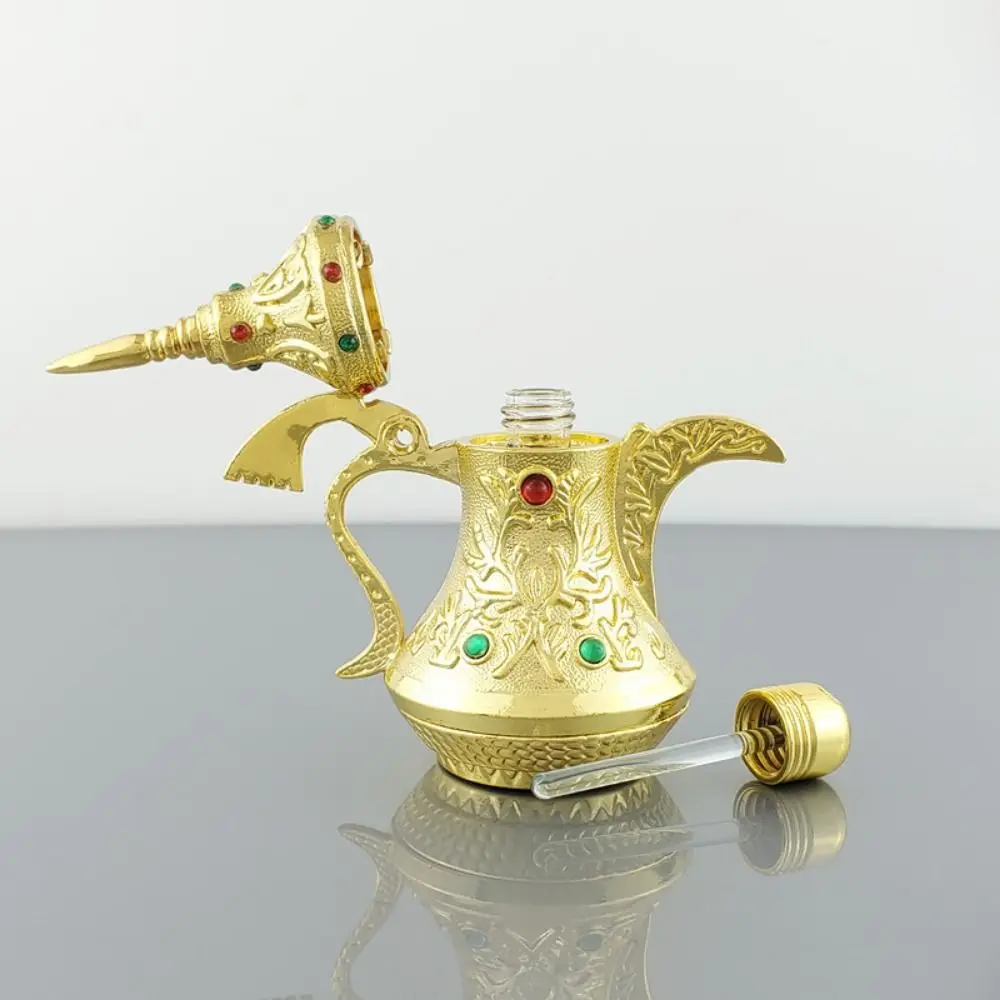 

Gift Vintage Bottles Refillable Arabian Style Dropper Bottle with Crystal 10ML Essential Oil Bottles Collection Decoration