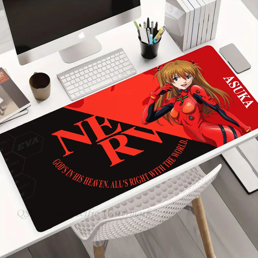 Soryu Asuka Langley E-EVANGELION Mousepad Large Gaming Mouse Pad LockEdge Thickened Computer Keyboard Table Desk Mat