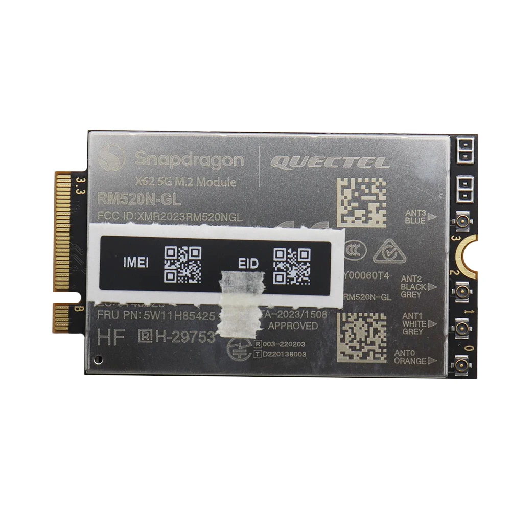 X62 5G M.2 Module RM520N-GL FRU 5W11H85425 WWAN Card For Thinkpad T14s Gen6 Laptop Magic Bay Studio