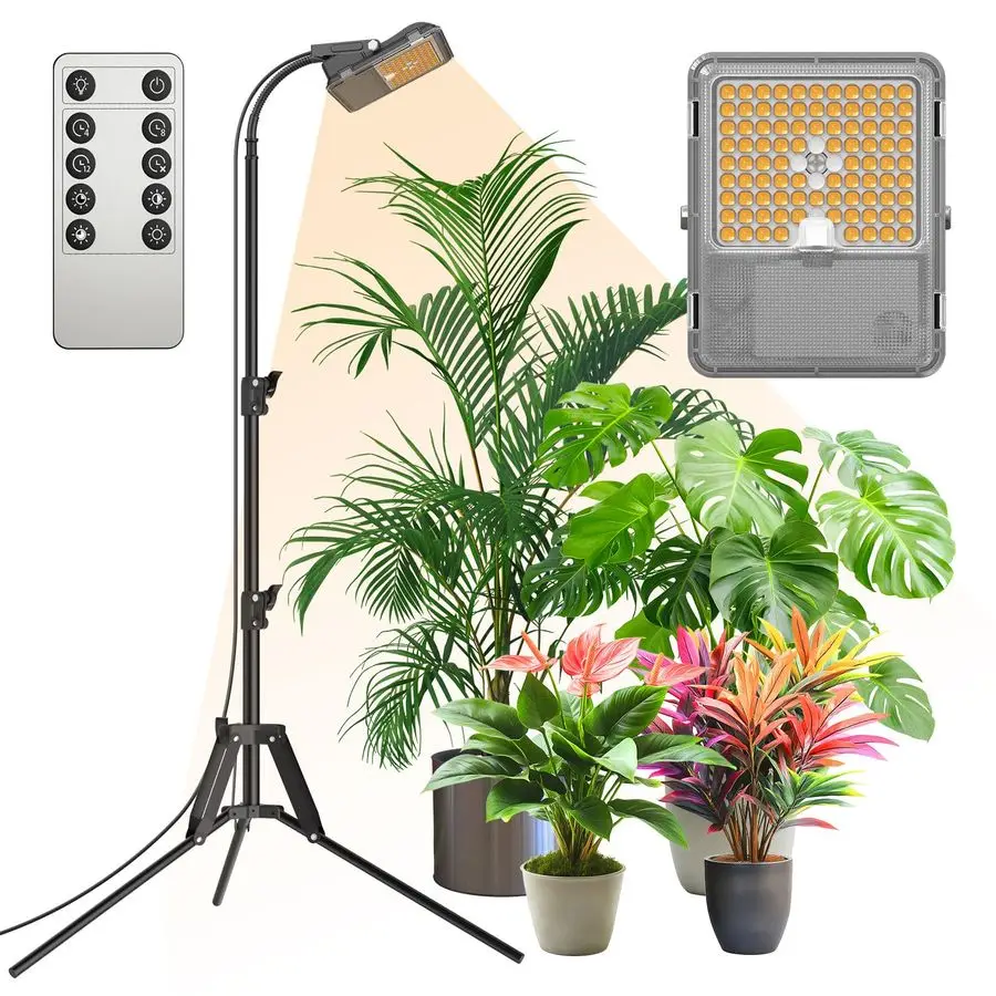 

Grow Lights for Indoor Plants, Dimmable 45W Plant Lights for Indoor Growing, 88 LEDs Full Spectrum Plant Grow Light Adjustable T