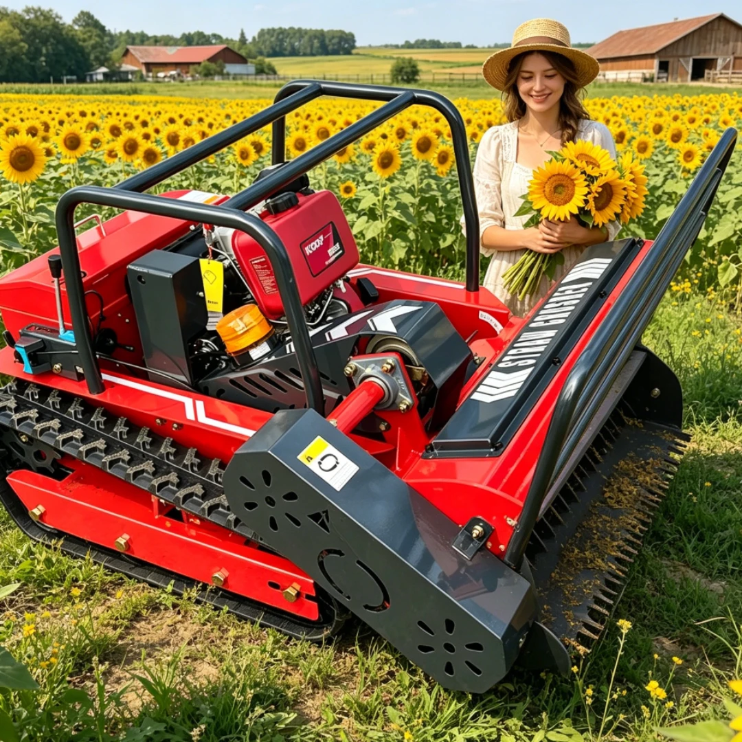 Urban Farming Usa - Customized remote-controlled lawn mower with tracked