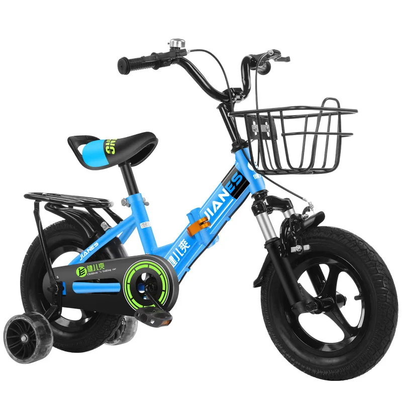 Folding Bicycle 3-4-5-6-7-8 Year Old Boys and Girls\' Bicycle 12/14/16/18 inch New Bicycle