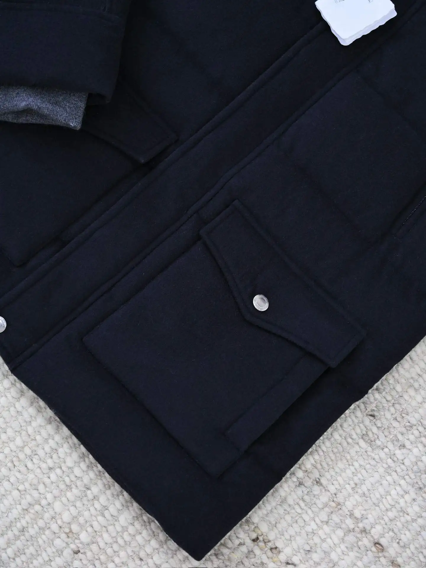 سترة معطف شتوية جديدة للرجال من مزيج الصوف لعام 2025 |   سترة بغطاء للرأس على طراز المال القديم الفاخر |   ملابس خارجية من ريش الإوز الدافئ