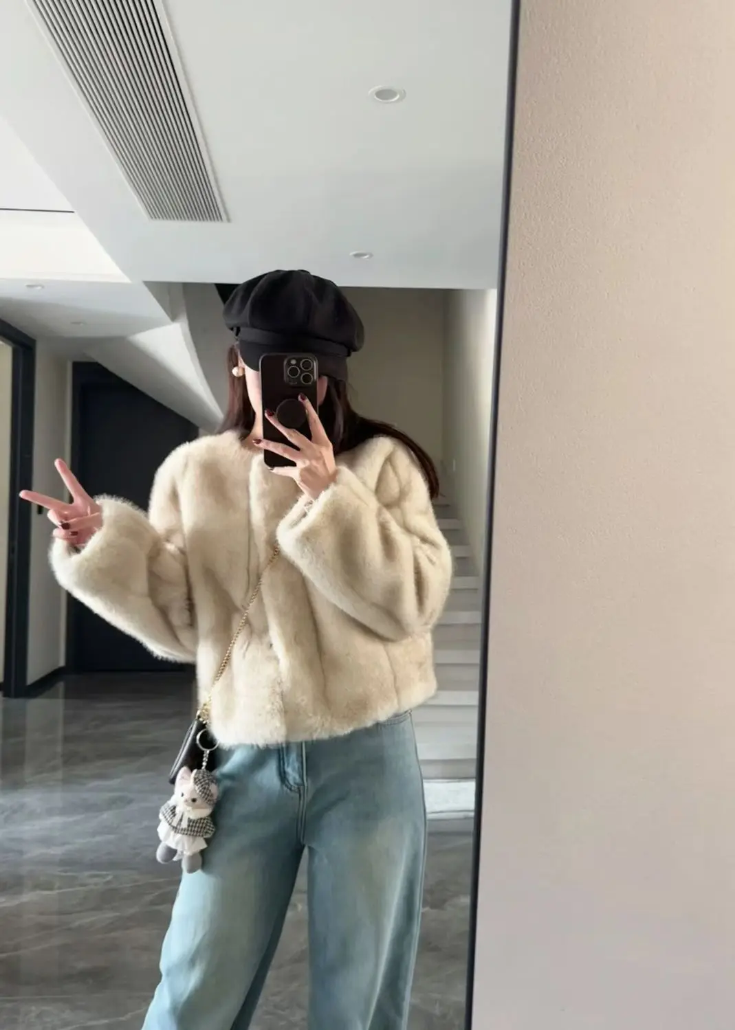 Manteaux d'automne en fausse fourrure de vison pour femmes, bouffantes lourdes, décontractés, chauds, streetwear, rembourré, polaire épaisse, confortables, manches longues