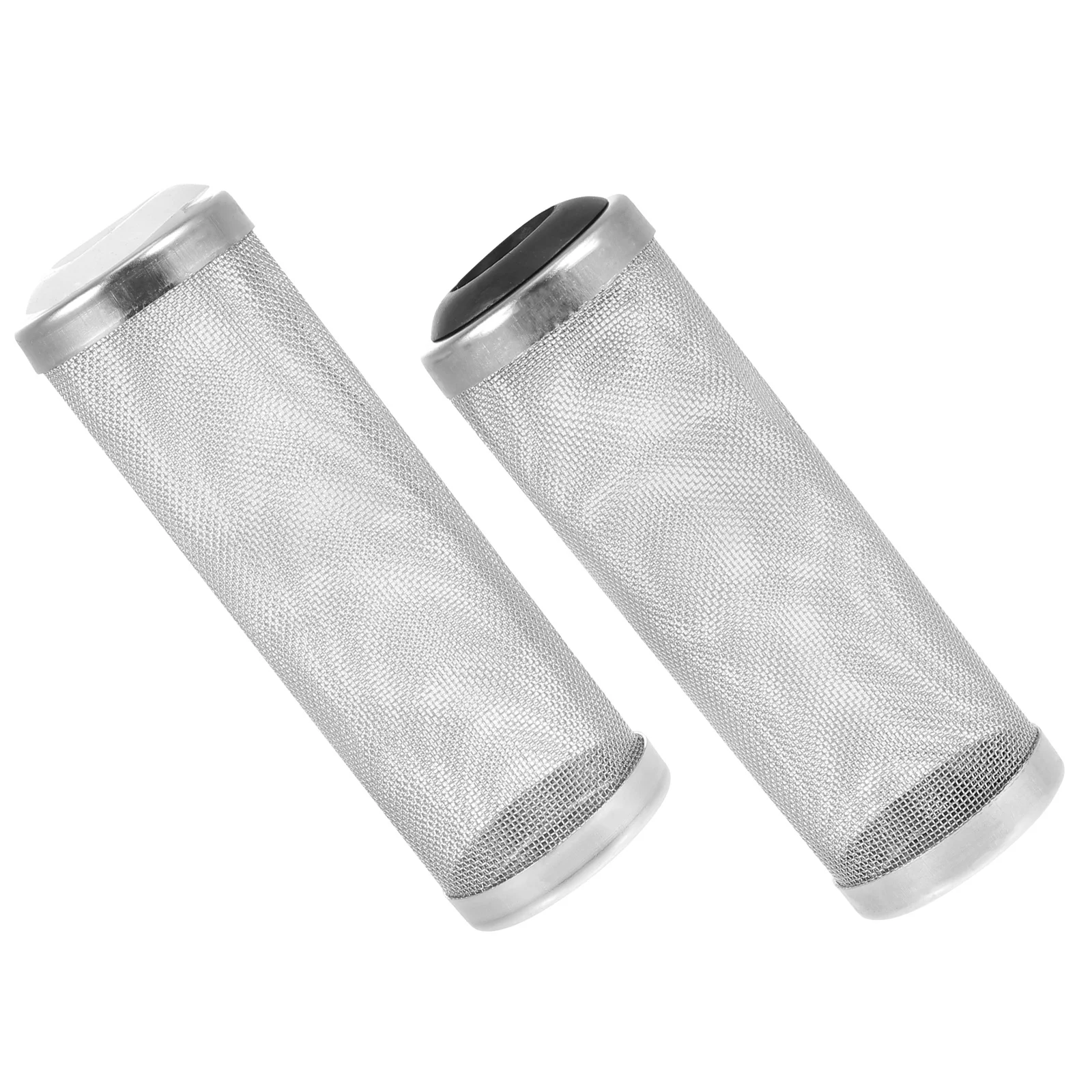 

2Pcs Aquarium Filter Protective Cover Stainless Steel Intake Mesh Fish Tank Filter Strainer Net Replacement Guard for Water