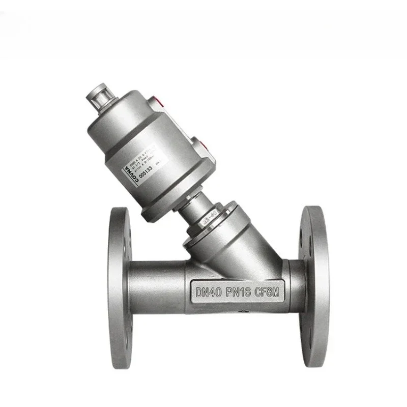 Stainless Steel Flange Angle Seat Valve Steam DN50 Solenoid Valve Angle Muffler Design