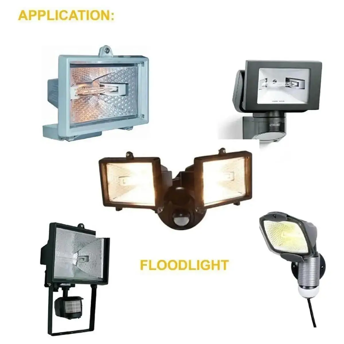 مصابيح الهالوجين R7s القابلة للتخفيف 1500w / 1000w / 500w / 100w / 60w بقيادة المصباح 189mm 220v الشريط الضوء الدافئ الخطي الساطع الأنبوب الزخرفي القوي