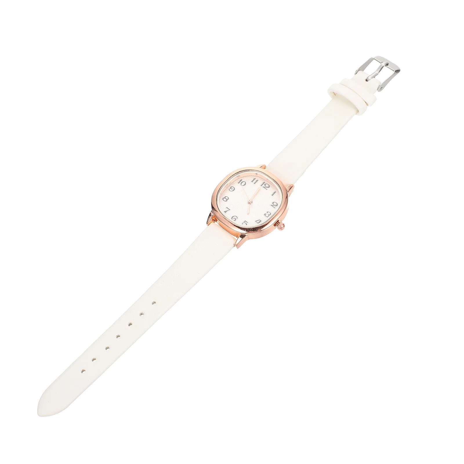 

Watches Ladies Wrist for Women Number Wristwatch Pu Elegant Bracelet Quartz Miss Retro