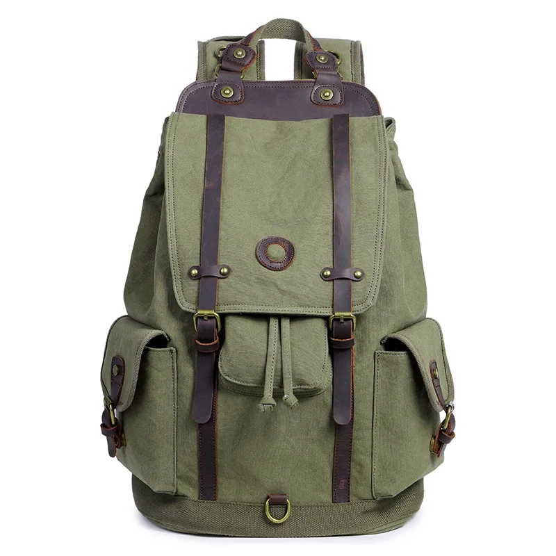

new retro rucksack men's and women's large-capacity travel bag mountaineering backpack fashion hiking bag