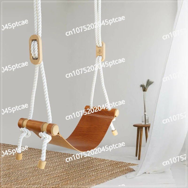 Indoor Home Leather Swing Balcony Hanging Chair Outdoor Patio Bed