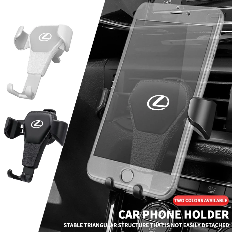 

Car Sticker Gravity Auto Phone Holder Car Air Vent Clip Mount Mobile Phone Holder For Lexus ES300 RX330 RX300 GS300 IS250 IS200